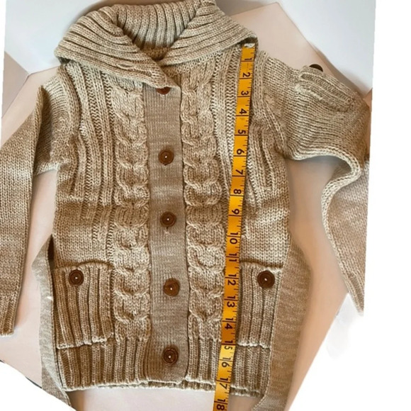 Grand Knitwear Sweater button down‎ oat​ NWT - Picture 12 of 15